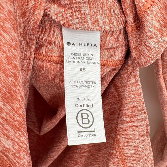 Athleta Uptempo Long Sleeve Hoodie in Cameo Peach Sz XS, UPF 50+ Workout Gym - Picture 11 of 11